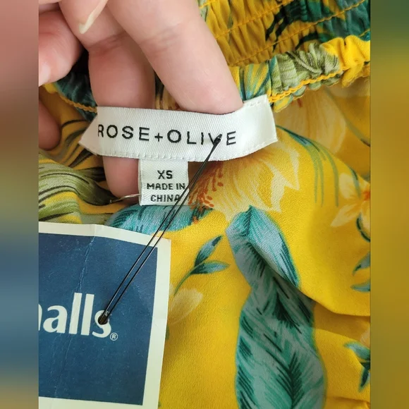 Yellow Floral Top - Picture 7 of 7